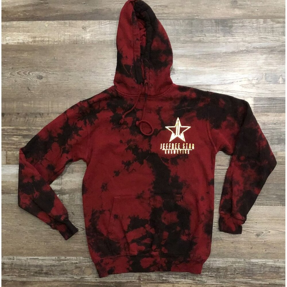 JEFFREE STAR Cosmetics Official Unicorn Blood Tie Dye Hoodie Sweatshirt Sz Small